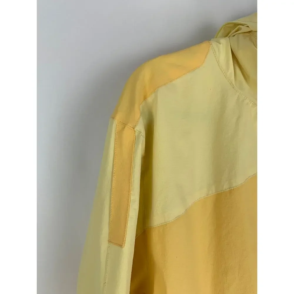 KITH Madison Jacket Mens Small Pale Yellow Hooded Zip Up